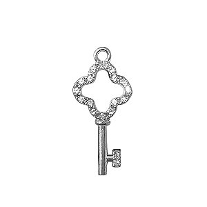 Pingente de Chave com Strass