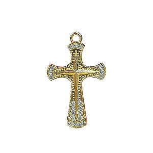 Pingente de Cruz com Strass