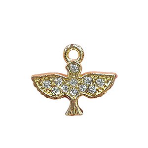 Pingente do Espirito Santo com Strass