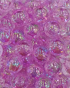 Bola de Sabão Rosa Transparente Boreal 8mm