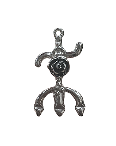 Pingente de Tridente com Rosa