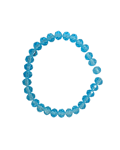 Cristal 8mm Azul Claro Transparente