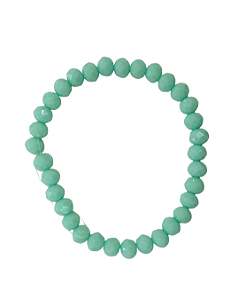 Cristal 8mm Verde Agua Leitoso