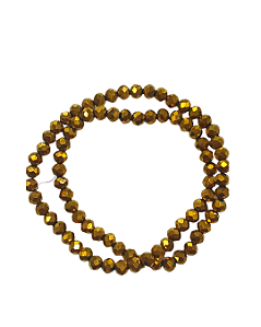 Cristal 6mm Dourado