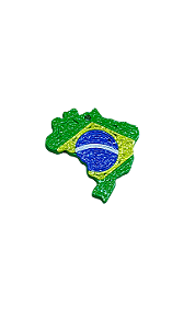 Pingente Do Brasil Acrílico