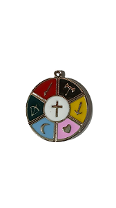 Pingente Medalha De 7 Linhas