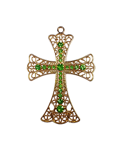 Pingente De Cruz Com Strass