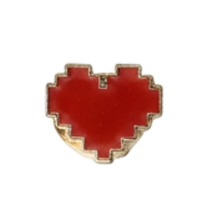 Pin para Crocs de Coração Vermelho