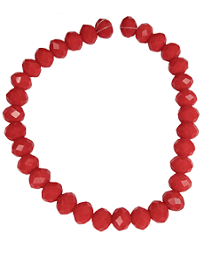 Cristal 8mm Vermelho Coral