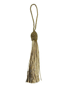 Tassel Seda Areia 10cm