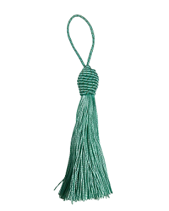 Tassel Seda Azul Turquesa 10cm