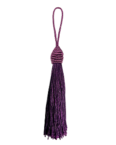Tassel Seda Roxo 10cm