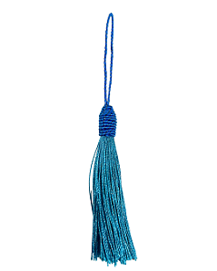 Tassel Seda Azul 10cm
