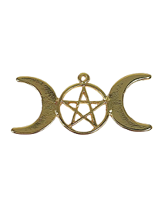 Pingente Triluna com Pentagrama