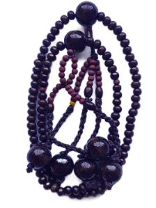 Juzu (rosário Budista) Feminino - madeira cor café