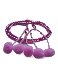 Juzu (rosário Budista) Em Pérola Infantil com pompom