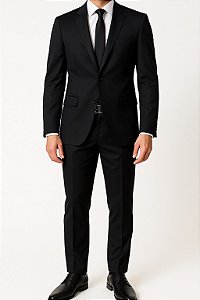 Terno Preto Classic Slim Fit Raffer