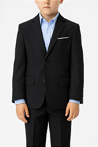 Terno Infantil Preto Microfibra