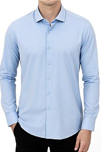 Camisa Vidutt Azul Bebê slim fit