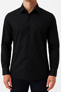 Camisa D’Relve Preta com Bolso