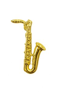 Broche Saxofone Barítono Dourado