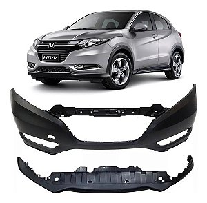 Parachoque E Spoiler Para Honda Hrv 2016 2017 2018