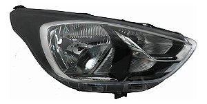 Farol Principal Ka 19 20 21 Ld Titanium Preto Com Aro Cromad