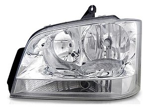 Farol Principal S10 Blazer 01/12 Cromado Pisca Cristal Le