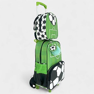 Kit Escolar Futebol com Mochila e Lancheira