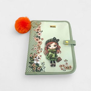 Porta Documentos Bebê - Menininha Verde