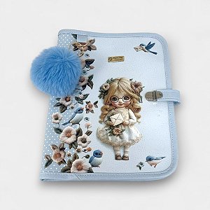 Porta Documentos Bebê - Menininha Azul