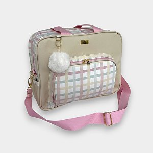 Bolsa Tradicional Maternidade Xadrez