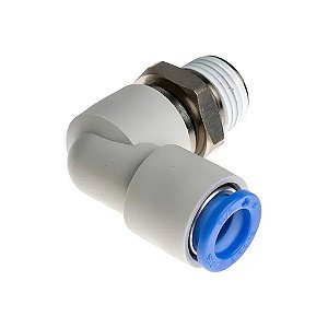 Conexão Instantânea Giratória em L 1/4 x 10 SMC - KSL10 - 02S
