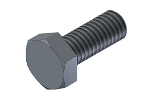 Parafuso Sextavado 8. 8 M 10 x 35 Passo 1mm