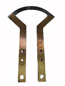 Pinça Slit Sealer Meia Lua Soldada Suporte Longo PF005