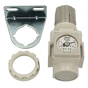 Regulador de Pressão 1/4 SMC AR20 - F02BE - D com Manometro Embutido