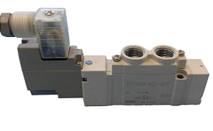 Válvula 5 Vias 2 Posições SMC Direcional Solenoide 1/4"