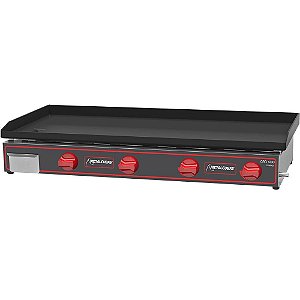 Chapa Chapeira Profissional Bifeteira a Gás Grande 1,20m Compact CBG 1200C Metalcubas