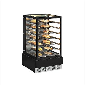 Balcão Estufa Expositor Aquecido Quente Salgados para Conveniencia Gourmet Vidro Gelopar MGEE70 220v