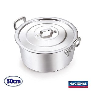 Caçarola Panela para Restaurante Industrial N 50 41 Litros Alumínio Nacional