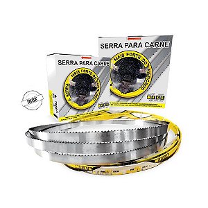 Lâmina Serra Fita Açougue Mill Inox kit 5 Unidades 2,82 M