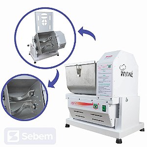 Masseira Semi Rápida Basculante Massas Pizzaria 5Kg Industrial Maná