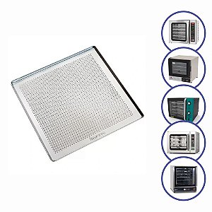 Kit Assadeiras Forma Bandeja Esteira Forno Perfurada Forno Venancio Progas Pratica 35x35 Imeca