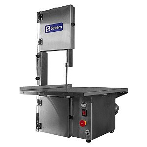 Serra Fita Total Inox Sebem 3 em 1 para Carne e Ossos com Moedor e Motor de 1/2cv