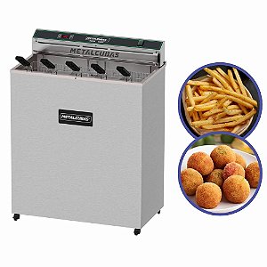 Fritadeira Industrial Elétrica 30L Profissional 10000W 5 Cestos FOE30 Metalcubas