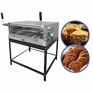 Forno Industrial a Gás Guilhotina para Pizza Pães Tortas Bolachas Copametal 95x95