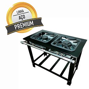 Fogão Profissioanal Industrial 2 Bocas Grande com Chama Dupla Alta Potencia Sebem