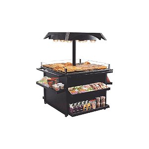 Balcão Expositor de Autoatendimento Aquecido Para Alimentos Supermercado Restaurante EF-271
