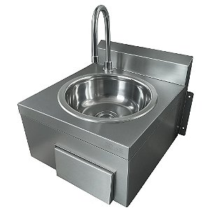 Pia Lavatório Assepsia Inox Acionamento Automático de Parede Sebem