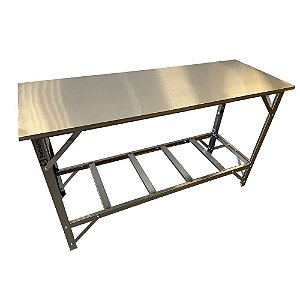 Mesa Total Inox Cozinha Restaurante Pizzaria 1,5 Metros Sebem